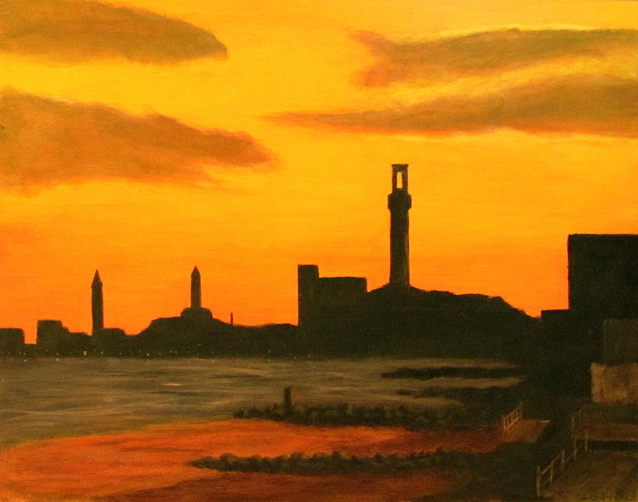 Provincetown Painting - Provincetown Sunset by Wayne Kivi