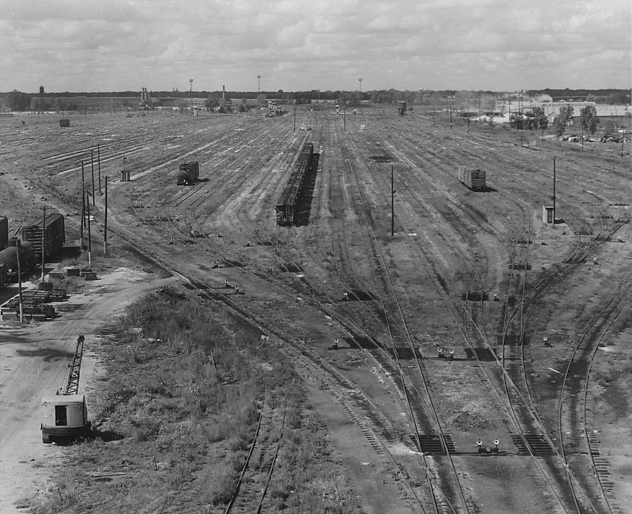 Birds Eye View of Proviso Train Yard During Strike Photograph by Chicago and North Western Historical Society