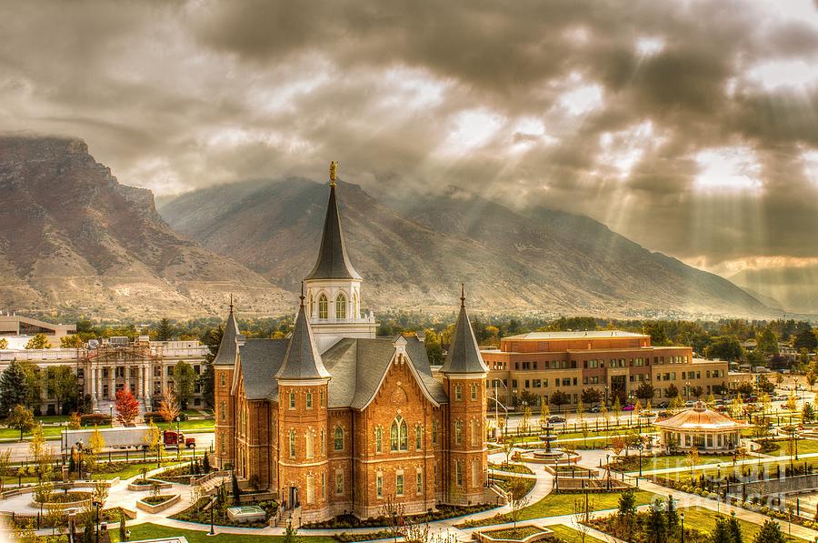 Provo City Center Temple Beautiful and Glorious Photograph by Timpanogos Photography