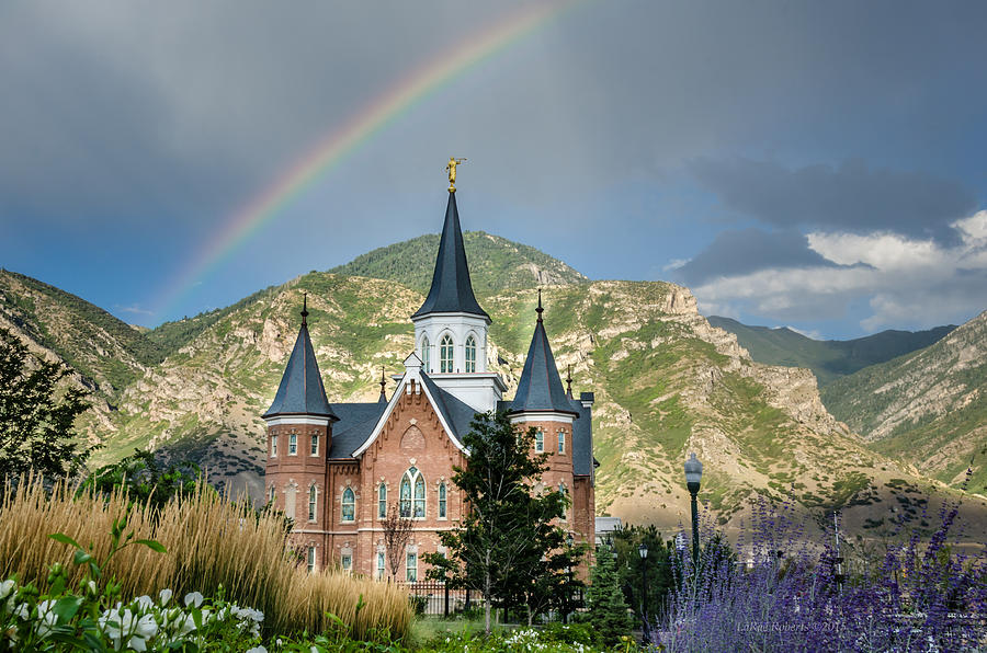 Provo Utah Temple Photograph - Provo Temple Fairy Tale by La Rae  Roberts