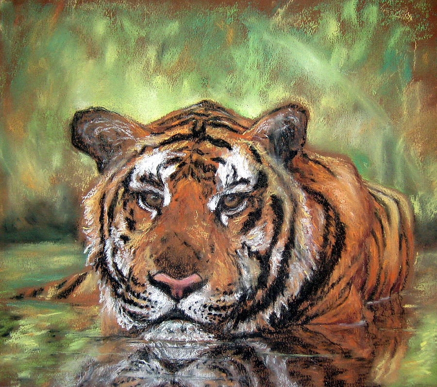 Prowling the Waters Pastel by Kara Elizabeth - Fine Art America