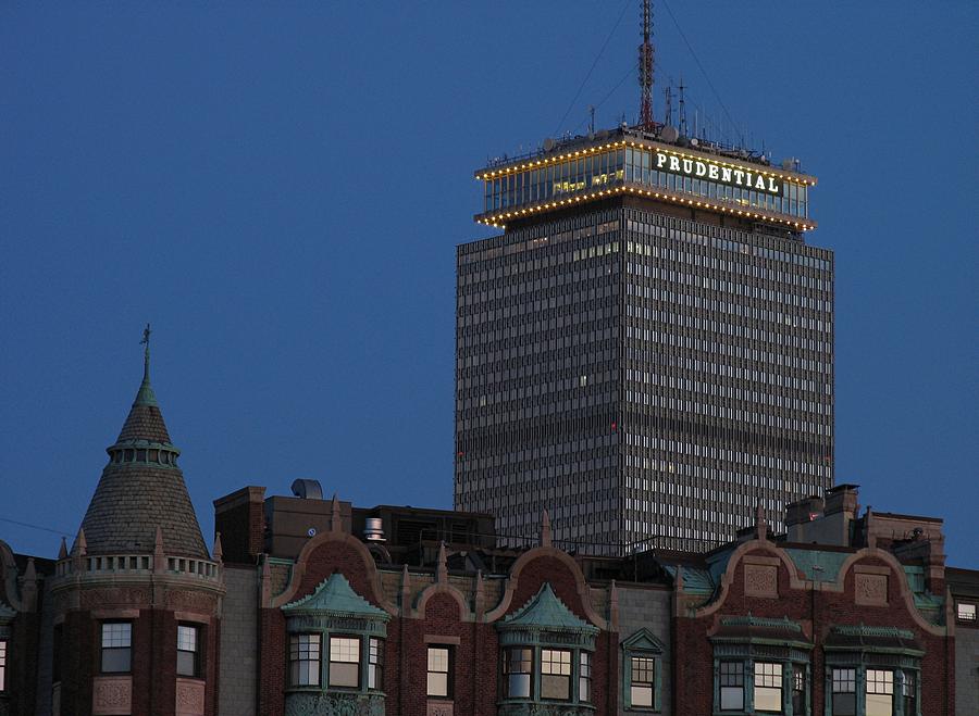 Prudential Center at Dusk Photograph by Juergen Roth