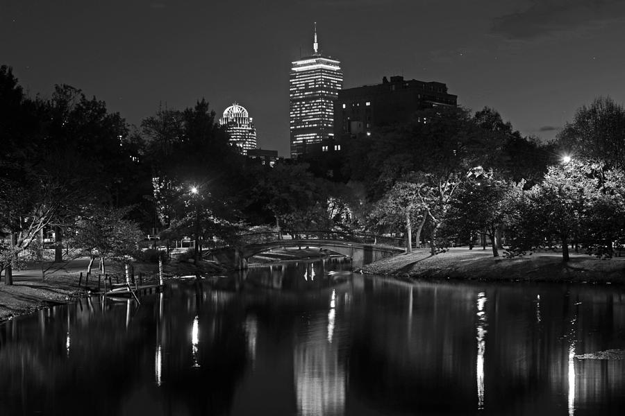 Prudential over the Charles River Black and White Photograph by Toby McGuire