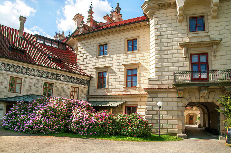 Pruhonice Castle in Spring Time Photograph by Jenny Rainbow