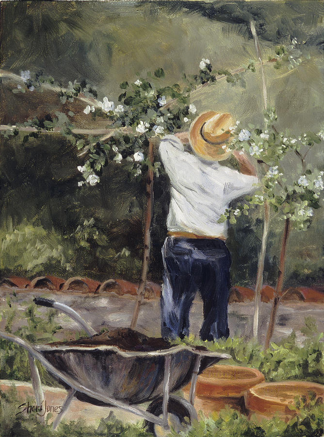Pruning Time in Umbria Painting by Shari Jones