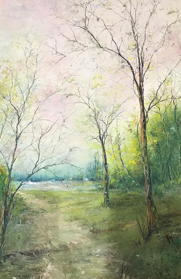 Path of Life  Psalm 16  11 Painting by Robin Miller-Bookhout