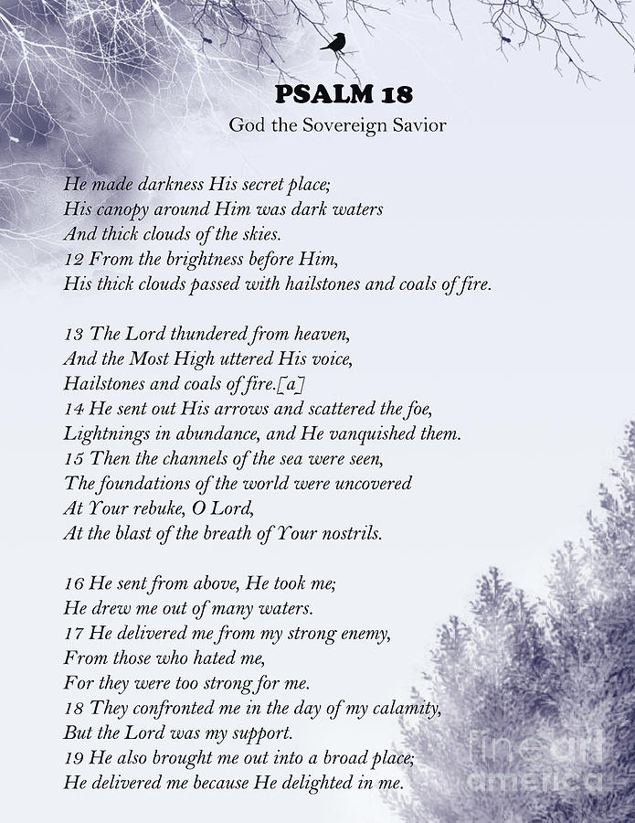 Psalm 18- Pg 2 Painting by Trilby Cole