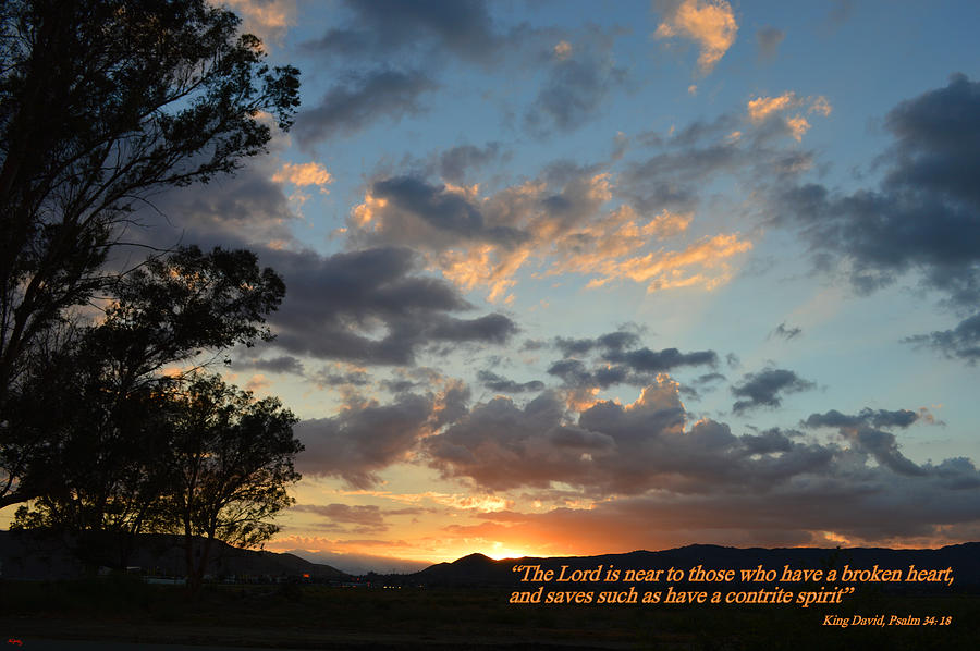 Sunset Photograph - Psalm 34 Eighteen by Glenn McCarthy Art and Photography