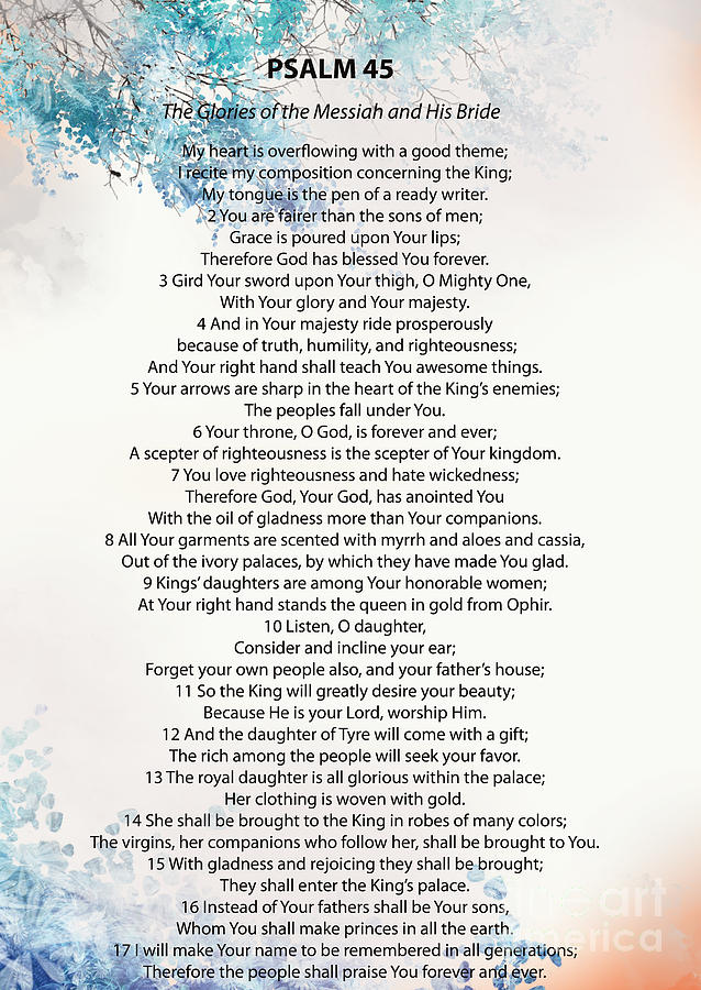 Psalm 45 Digital Art - Psalm 45 by Trilby Cole
