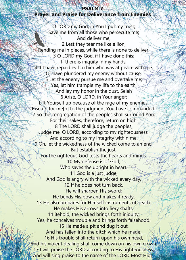 Psalm 7 Digital Art by Trilby Cole