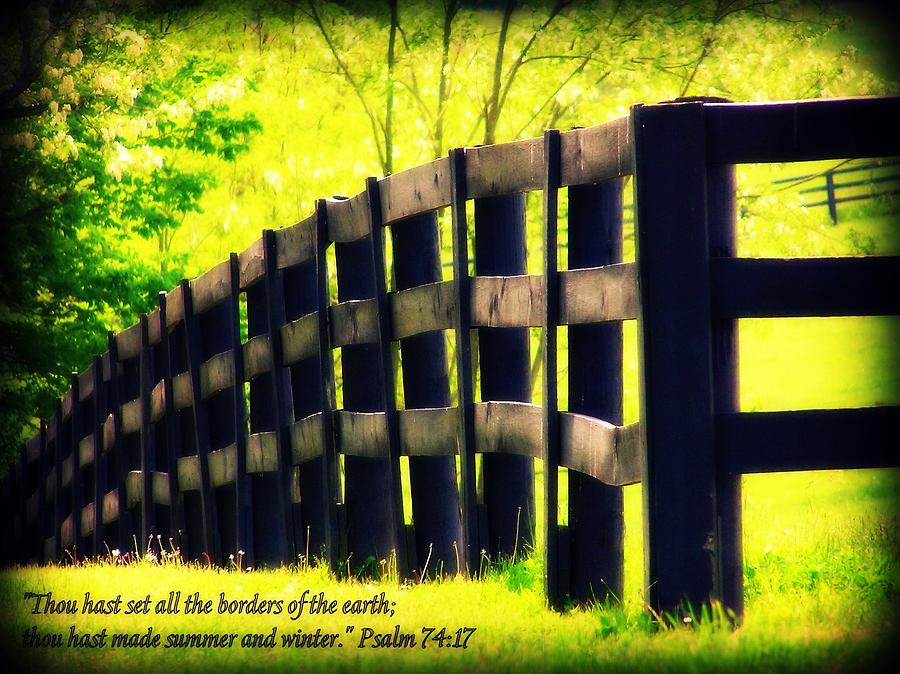 Psalm 74 Verse 17 Photograph by Susie Weaver