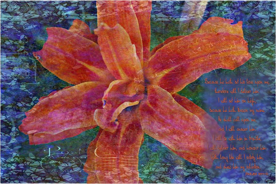 Psalm 91 14 16 Digital Art by Michelle Greene Wheeler - Fine Art America