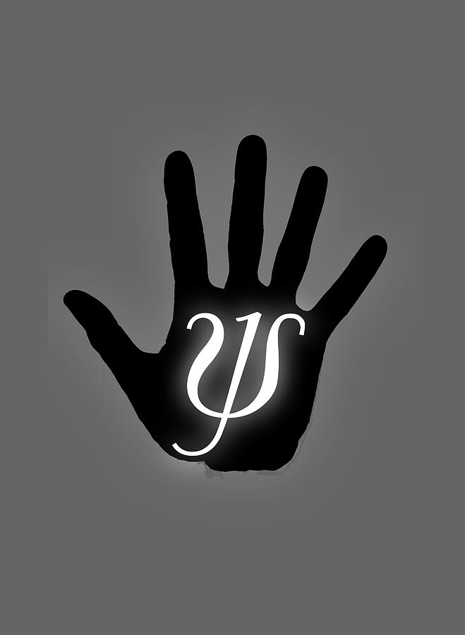 Psi Hand Symbolic Digital Art by Garaga Designs