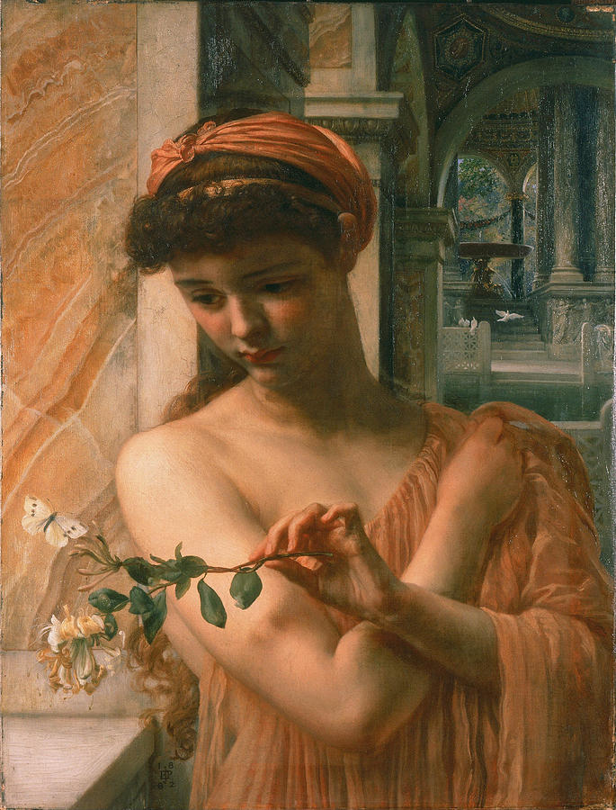 Fall Painting - Psyche In The Temple Of Love1882.Jpeg by Edward Poynter