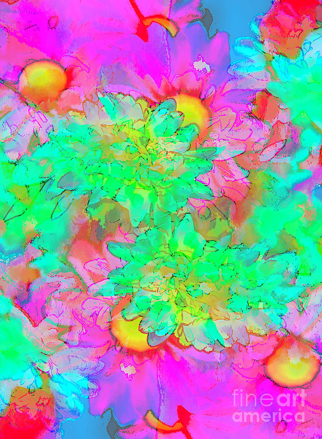 Psychedelic Citrus Explosion Photograph