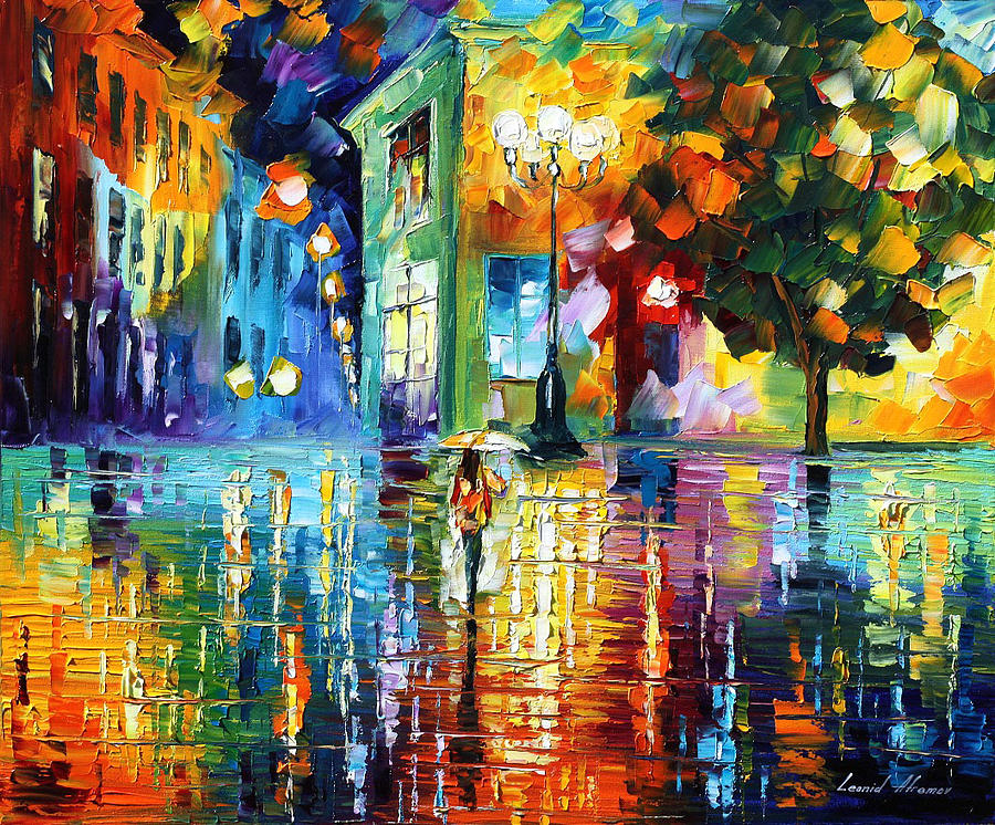 Psychedelic City Painting by Leonid Afremov