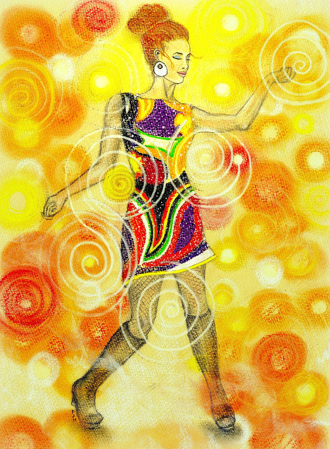 Psychedelic Dancer Mixed Media by Philip Harvey