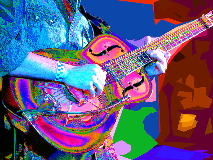 Psychedelic Dobro Photograph by C H Apperson