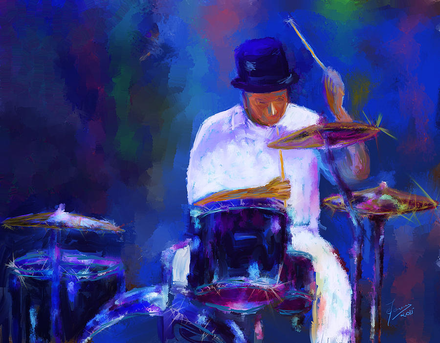 Drummer Painting Digital Art