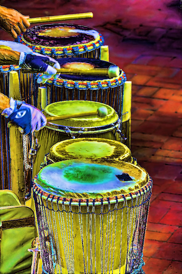 Psychedelic Drums Digital Art by John Haldane