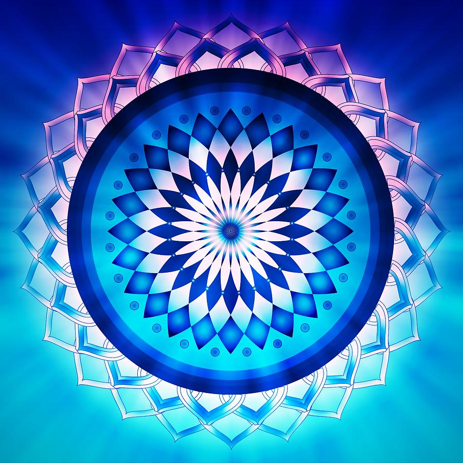 Psychedelic Flower Of Life Digital Art by Serena King