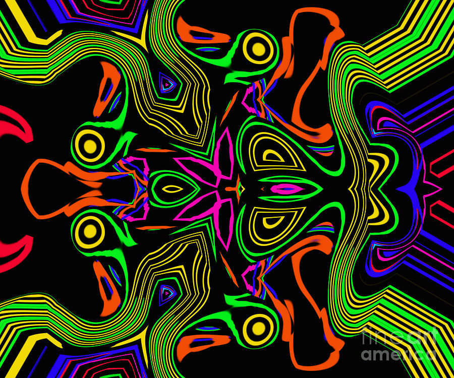 Psychedelic frog Digital Art by James Smullins