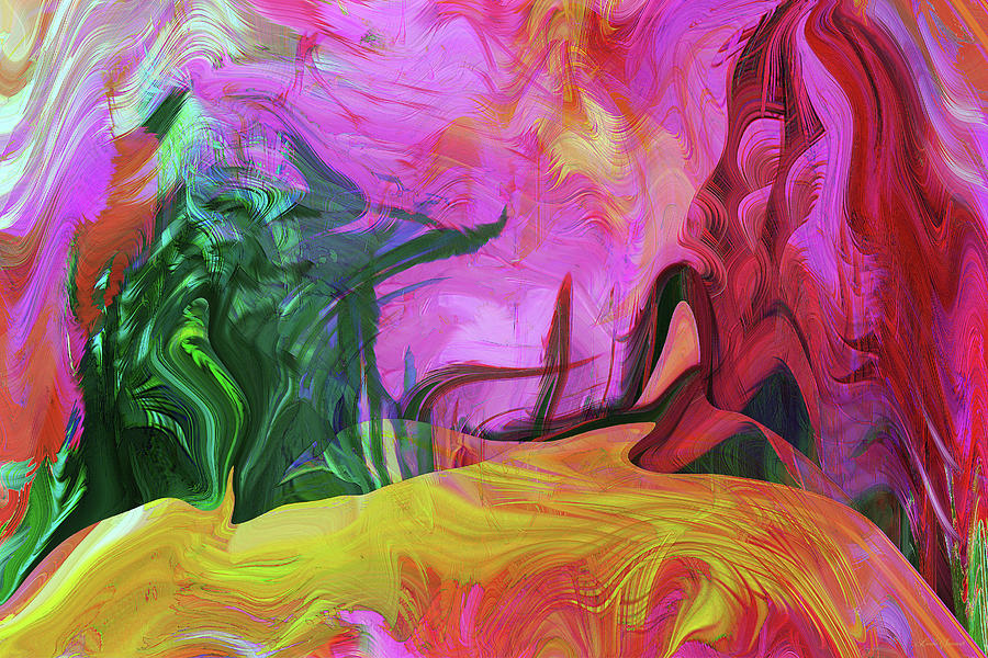 Psychedelic Fun House Digital Art by Linda Sannuti