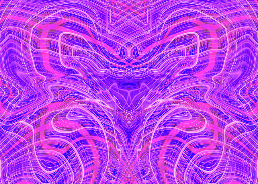 Psychedelic Purple  Digital Art by Steve Ball