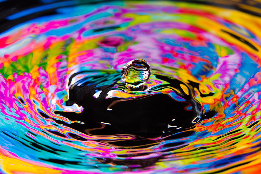 Psychedelic Ripple and Orb Photograph by SR Green
