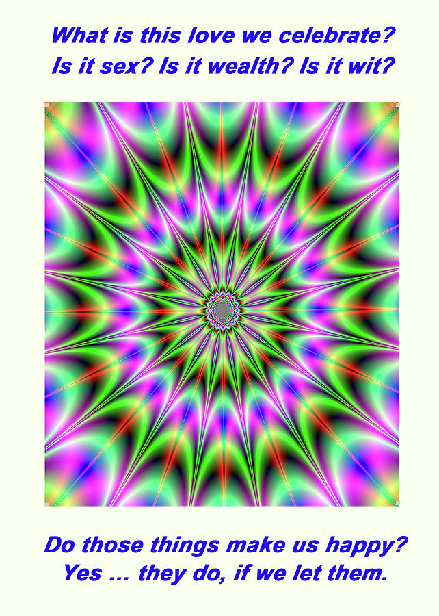 Psychedelic star Digital Art by Mitchell Watrous