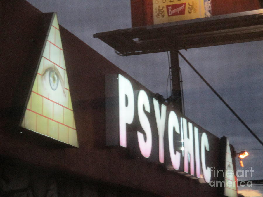 Psychic Sign 2 Photograph by Randall Weidner