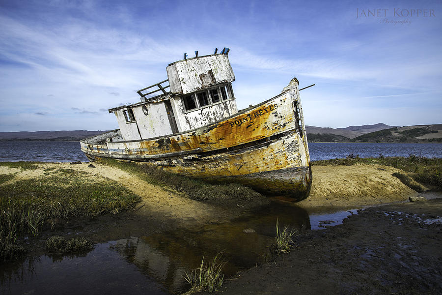 Pt. Reyes Shipwreck Photograph by Janet  Kopper