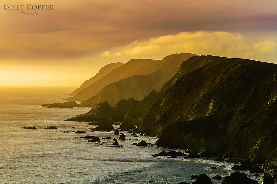 Pt. Reyes Sunset Photograph by Janet  Kopper