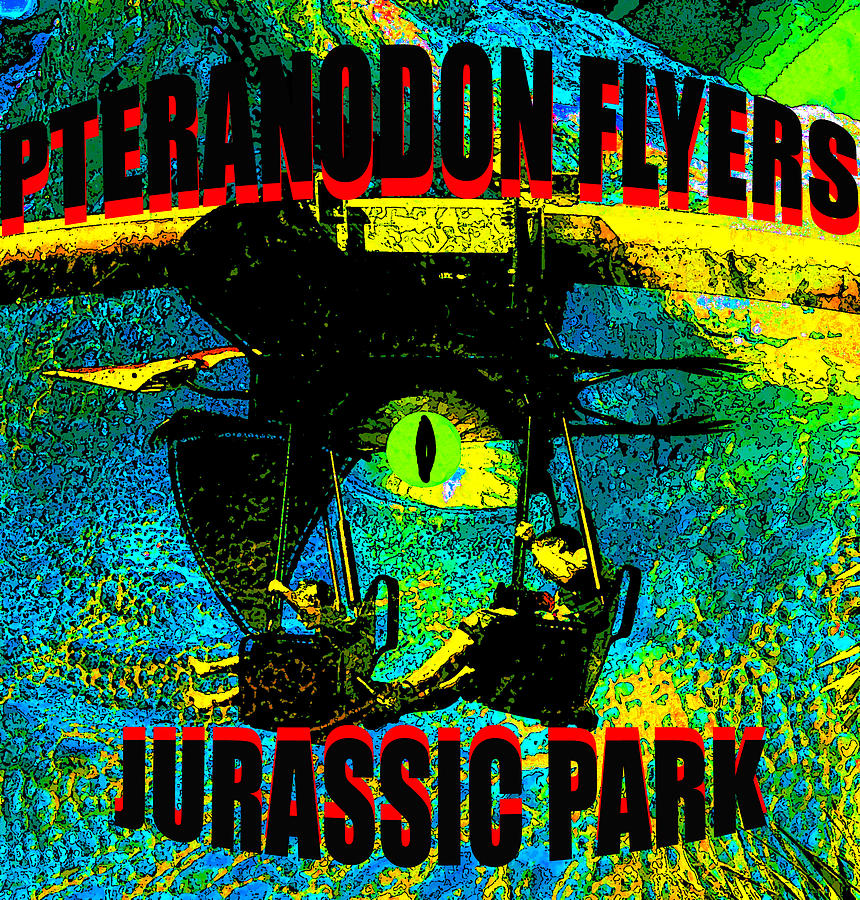 Pteranodon Flyers T design B Digital Art by David Lee Thompson
