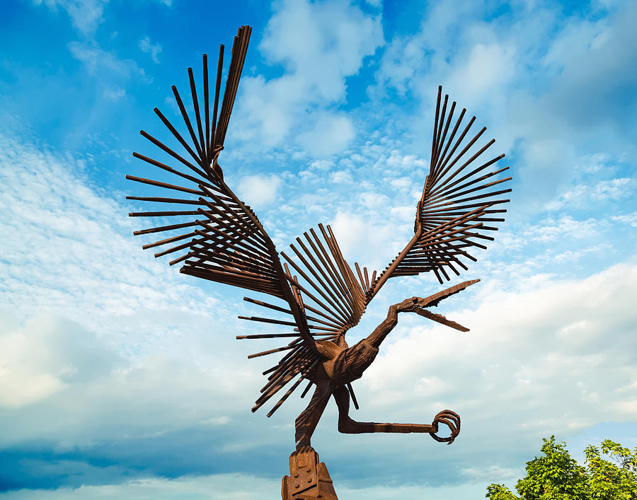 Pterodactyl Sculpture Photograph by Steve Snyder