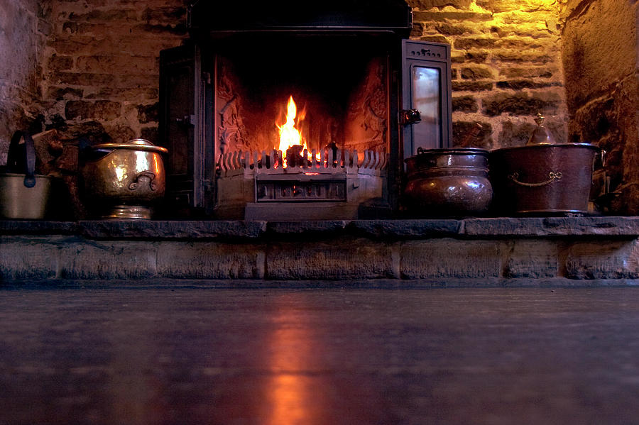 Fireplace Photograph - Pub Fireplace by Brian Middleton