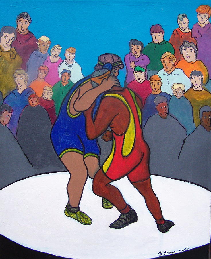 Sports Painting - Public Display of Agression by Shane Hurd