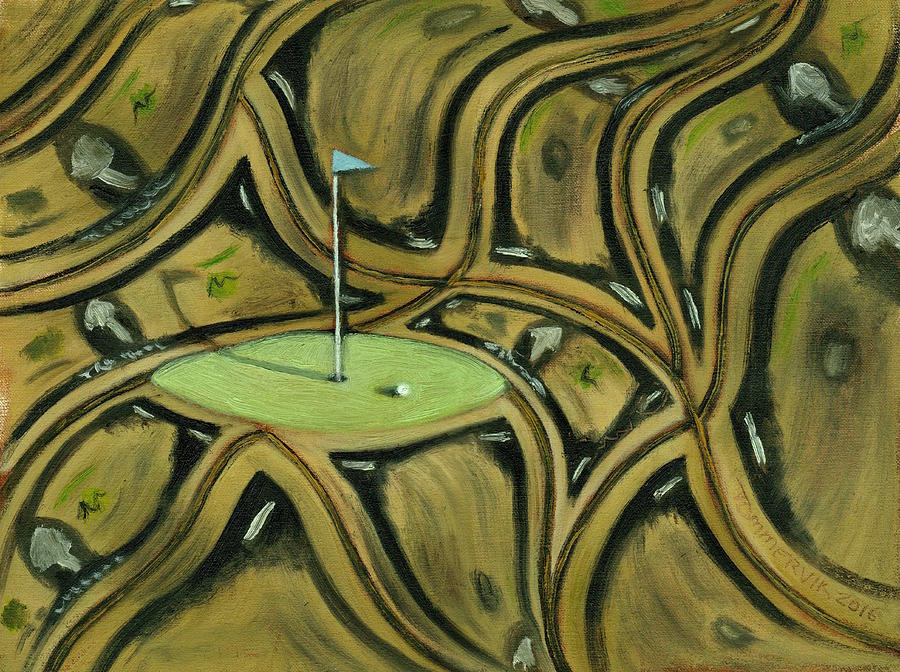 Tax Payer Funded Golf Course  Painting by Tommervik