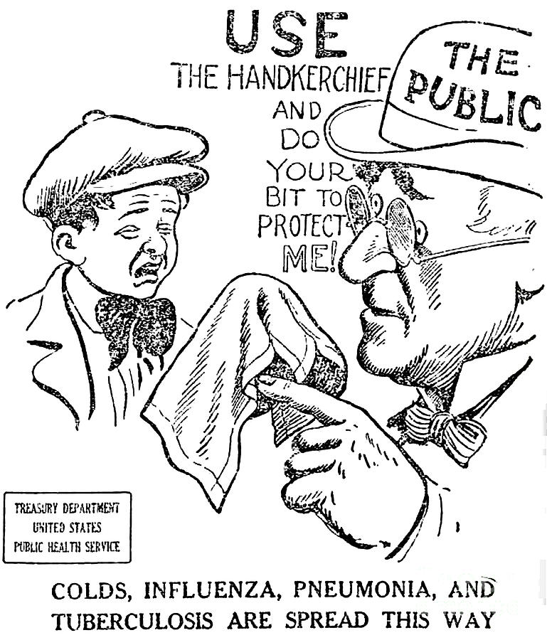 Public Health Warning, 1918 Photograph by Science Source