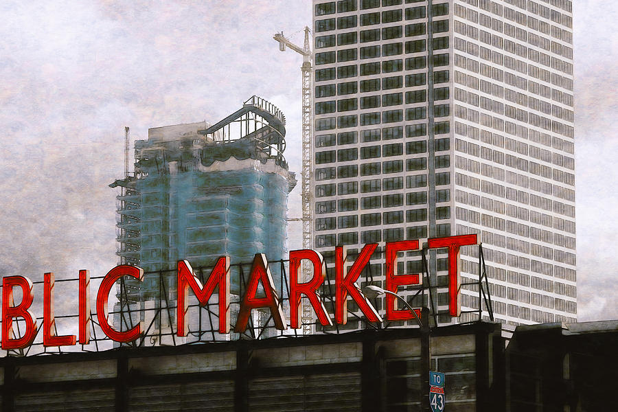 Public Market Digital Art by David Blank