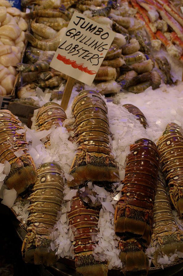 Public Market Lobster Tails Photograph by Henri Irizarri