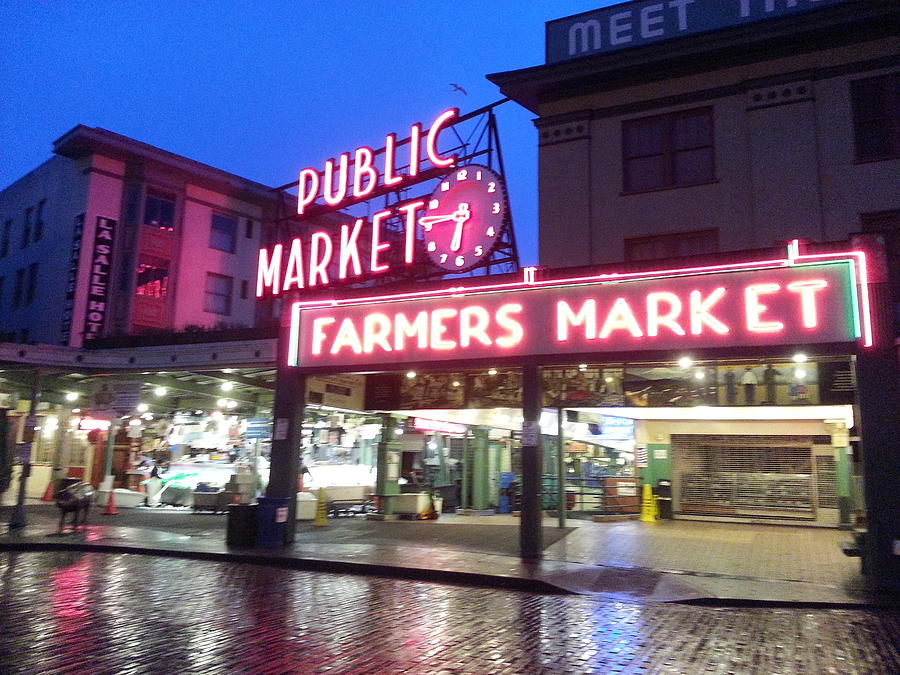 Public Market, Seattle Photograph by FD Graham