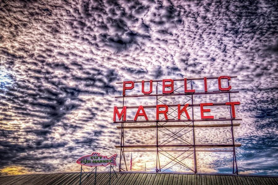 Public Market Sky Photograph by Spencer McDonald