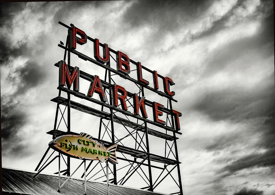 Seattle Photograph - Public Market  by Susan Stone