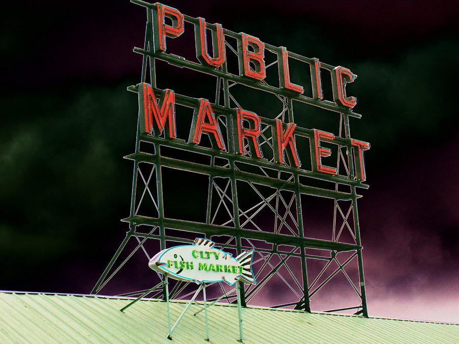 Seattle Photograph - Public Market by Tim Allen