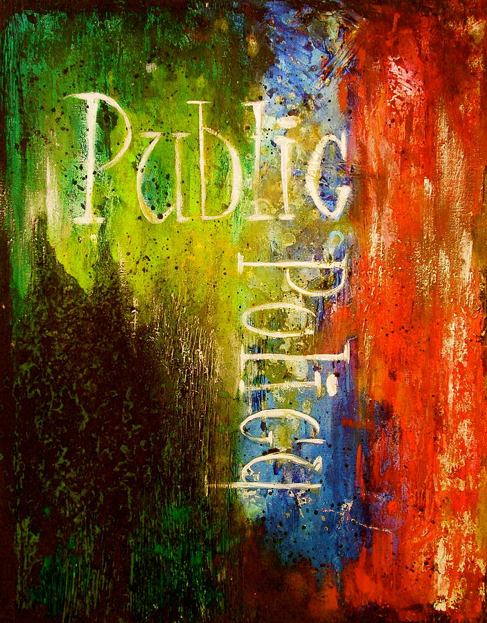 Gift For Law Student Painting - Public Policy by Laura Pierre-Louis