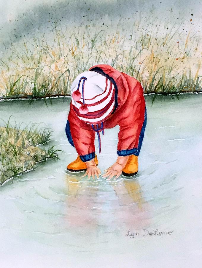 Puddle Fun Painting by Lyn DeLano