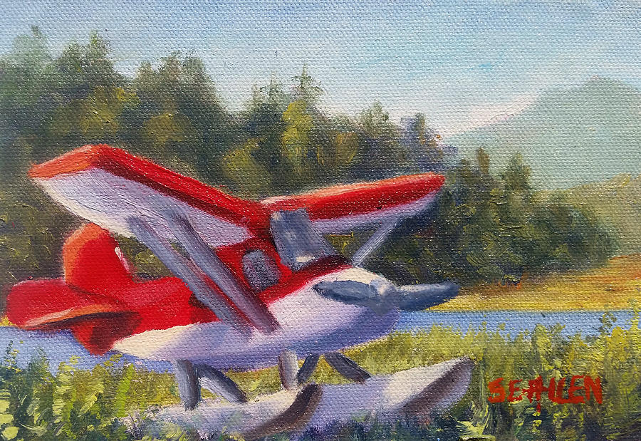 Puddle Jumper Painting by Sharon E Allen
