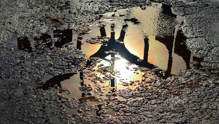 Puddle Reflection Two  Digital Art by Lyle Crump