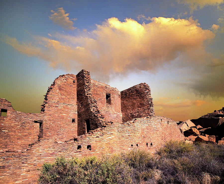 Pueblo Bonito Chaco Canyon by Buddy Mays